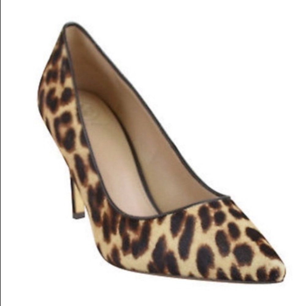 Tory Burch Elana 85MM Pump Calf Hair Leo 7.5 NEW